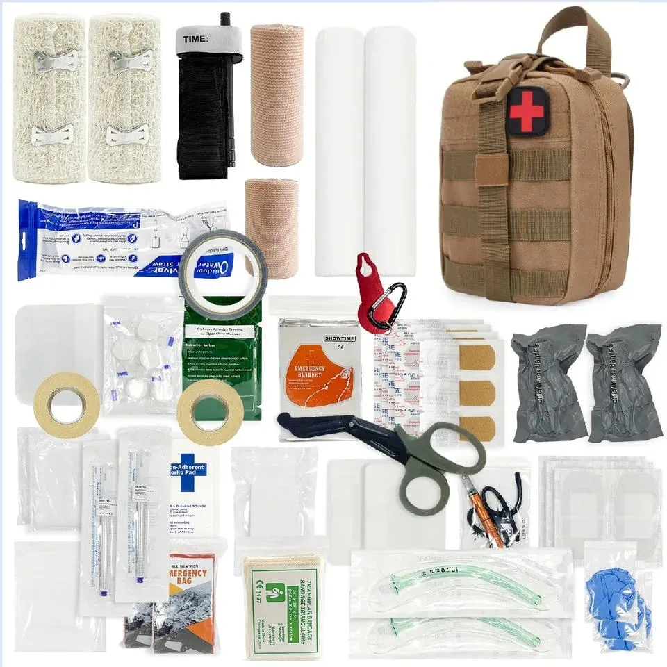 Military Survival Trauma Kit Emergency Survival Gear Outdoor Tactical First Aid Kit